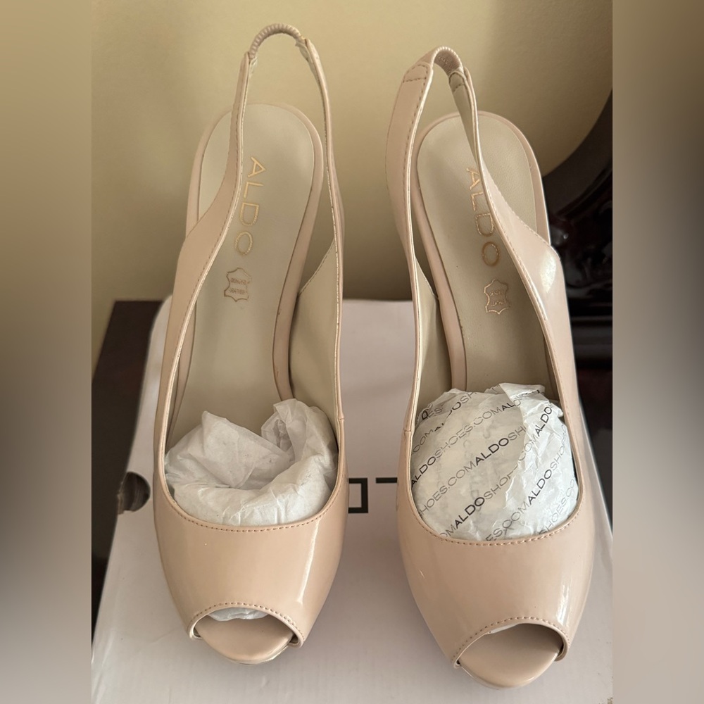 ALDO Women's Nude Slingback Heels